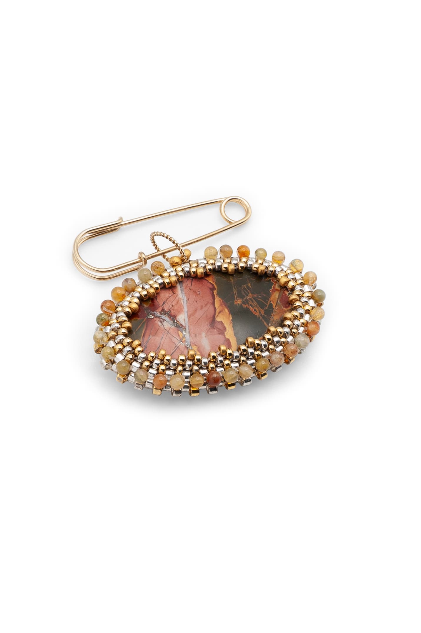 Cherry Creek Jasper Oval Brooch